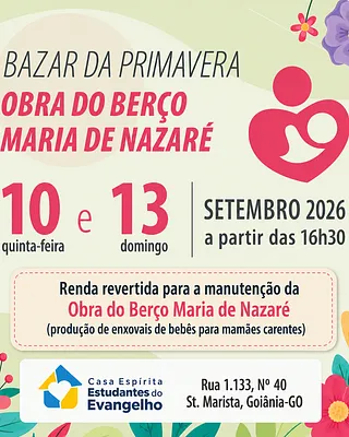 Bazar da Obra do Berço - Edição Primavera 
